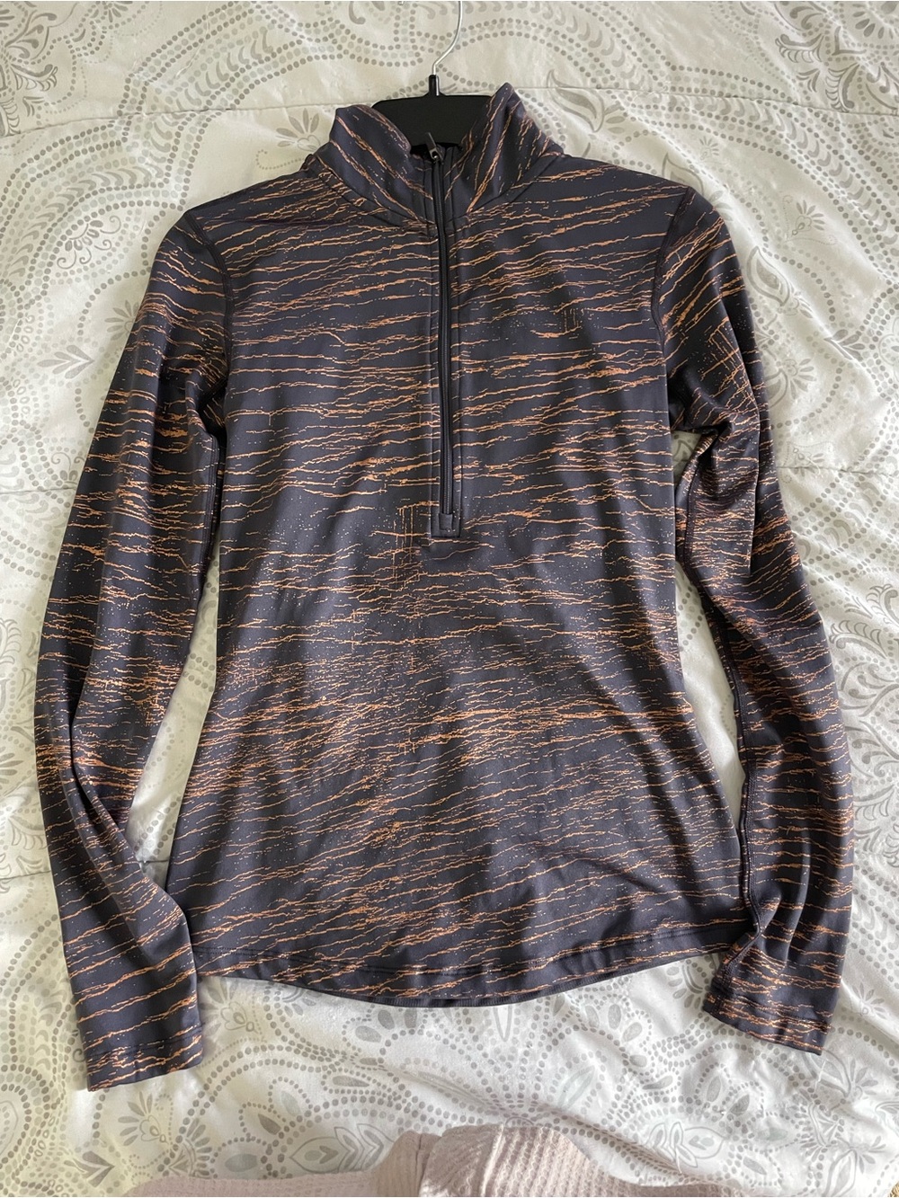 Nike Black Dri-FIT Athletic Tee with Copper Accents